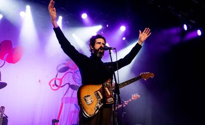 Devendra Banhart, durante su concierto en Madrid.