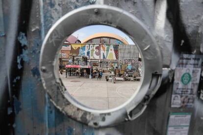 El parque vecinal de La Cebada antes de su cierre. |