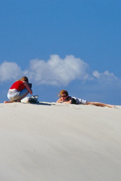 La playa de Las Dunas, en el parque natural del Estrecho, en Punta Paloma (Cádiz).