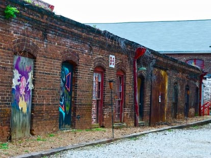 The Goat Farm en Atlanta se encuentra en una antigua fábrica de algodón.