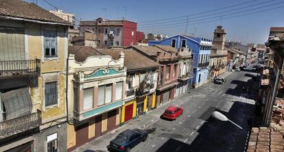 Vista de El Cabanyal.