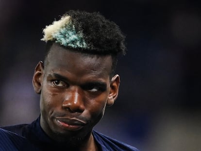 Paul Pogba durante un partido con su selección en septiembre.