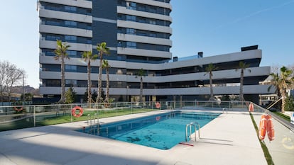 Promoción de viviendas Riverside Homes en Madrid Río levantada por la promotora Neinor Homes y entregada en 2020.
