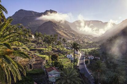 El Valle Gran Rey, en la isla de La Gomera.