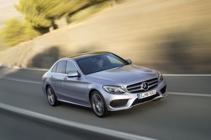 Modelo Clase C de Mercedes. Es la tercera marca más demandada en el segmento de los automóviles 'premium', por detrás de Audi y BMW, según la patronal del sector.