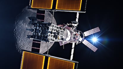 La misión Artemis IV construye una estación lunar que sería un paso adelante en la exploración y posible explotación de recursos lunares como, quizás, el helio-3 para generación de energía.
