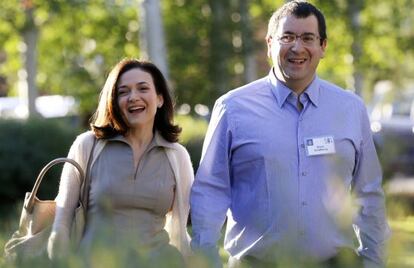 Sheryl Sandberg y su esposo David Goldberg.