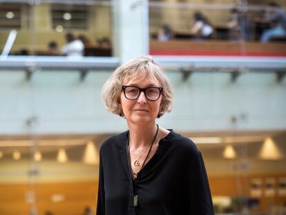 La investigadora Marianne Bertrand, en la Universidad Pompeu Fabra, durante su reciente visita a Barcelona.