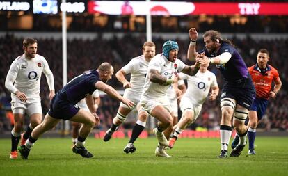 Imagen del Inglaterra-Escocia de Rugby.