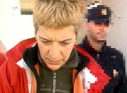 La etarra Gracia Morcillo a su llegada a España, en noviembre de 2008.