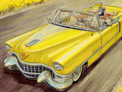 Fragmento de la portada 'Blacksad: Amarillo', de Juanjo Guarnido.