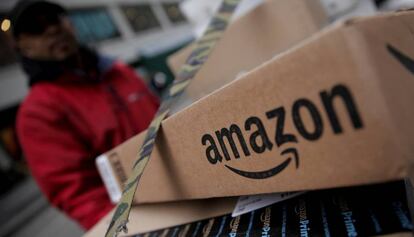 Un paquet d'Amazon.