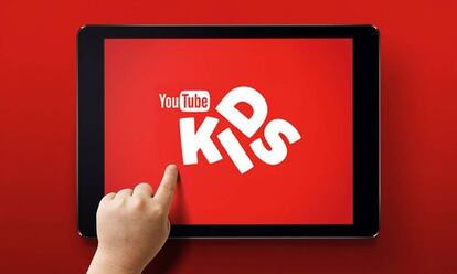YouTube Kids en un iPad.