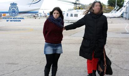 Oihana Mardaras Orueta, a su llegada a España.