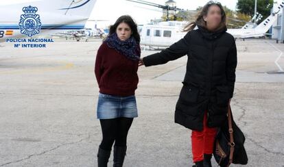 Oihana Mardaras Orueta, a su llegada a Espa&ntilde;a.