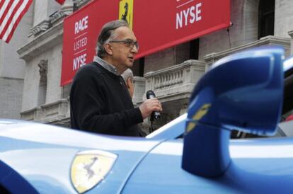 Sergio Marchionne, en el estreno bursátil de Ferrari.