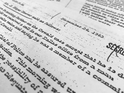 Un documento de 1963 sobre la muerte de Lee Harvey Oswald publicado el jueves.