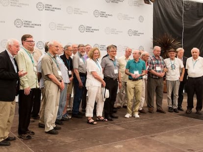 Algunos de los premios Nobel firmantes de la declaraci&oacute;n contra el cambio clim&aacute;tico.