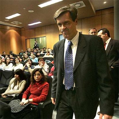 Luis Fernando López Aguilar, ayer, en la Semana de Estudios Constitucionales en Castellón.