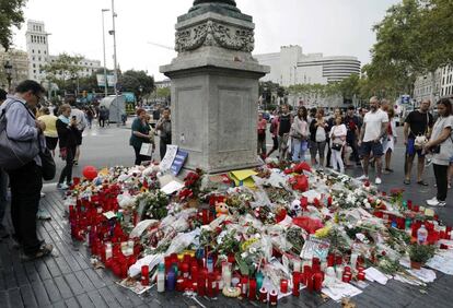 Memorial per l&#039;atemptat a la Rambla. 