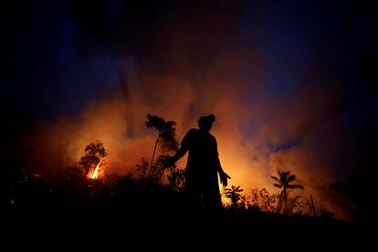 Incendio en la selva amazónica