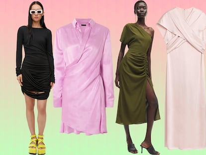 Una selección de los vestidos drapeados más favorecedores del verano