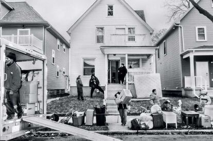 Desahucio de una vivienda en Milwaukee en 2016.