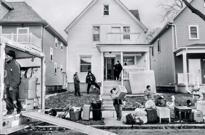 Desahucio de una vivienda en Milwaukee en 2016. 