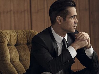 Colin Farrell posa en Londres en exclusiva para ICON vestido de Dolce & Gabbana.