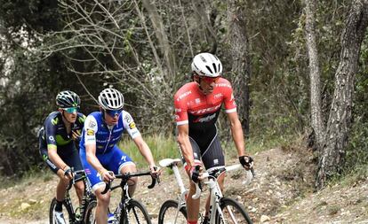 Contador, De la Cruz y Marc Soler en la Par&iacute;s-Niza, el 12 de marzo.