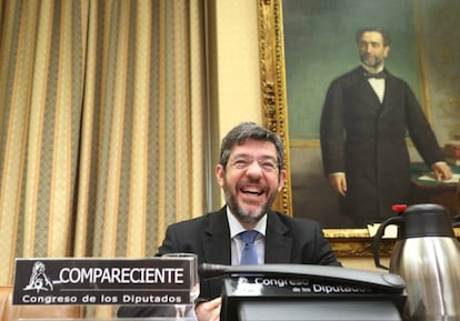 Alberto Nadal, secretario de Estado de Presupuestos, comparece ante la Comisión de Seguimiento y Evaluación de los Pactos de Toledo del Congreso de los Diputados