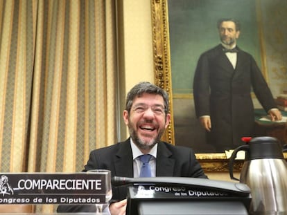 Alberto Nadal, secretario de Estado de Presupuestos, comparece ante la Comisi&oacute;n de Seguimiento y Evaluaci&oacute;n de los Pactos de Toledo del Congreso de los Diputados