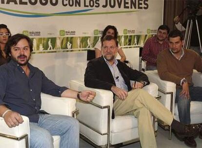 Mariano Rajoy, en una reunión con miembros de las Nuevas Generaciones del PP en Madrid