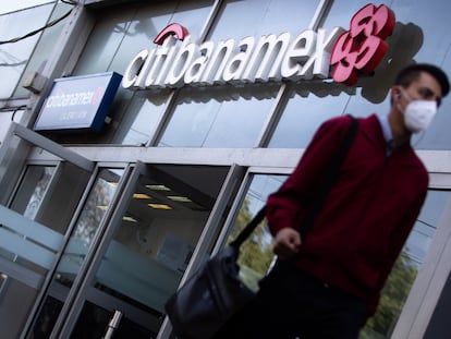 Una sucursal de Citibanamex en Ciudad de México