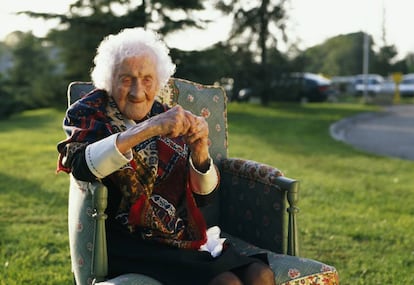 La anciana Jeanne Calment.