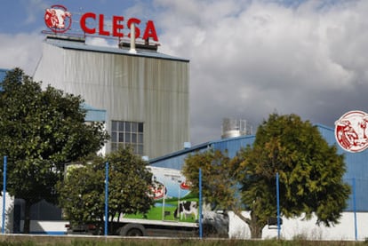 Planta de la empresa láctea Clesa en Caldas de Reis.