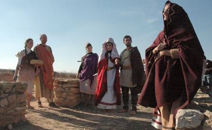 Representaci&oacute; d&#039;una boda de l&#039;&egrave;poca dels ibers al jaciment de Kelin.