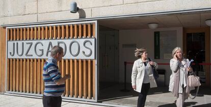 Juzgados de Santa Fe, donde presta declaración la madre y el abuelo de la bebé hallada muerta en la planta de reciclaje de Alhendín (Granada). 