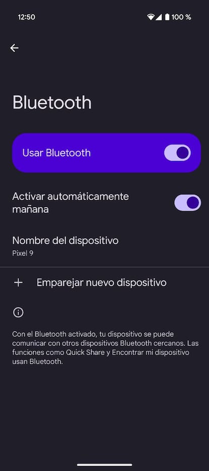 Activar Bluetooth Google Pixel