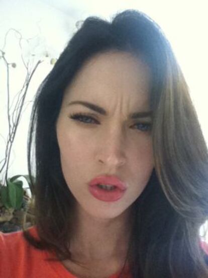 Megan Fox publicó una imagen para probar que no se ha inyectado botox.