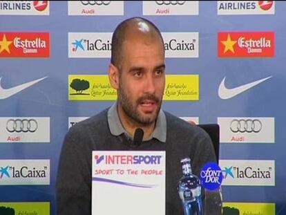 Guardiola: "Mañana nos jugamos la Liga"