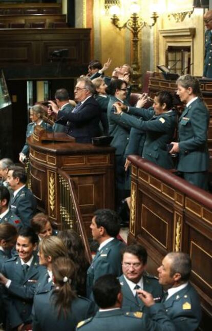 Acto de homenaje a las primeras mujeres de la Guardia Civil.