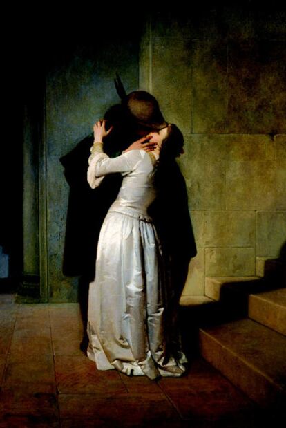 <i>El beso</i>, de Francesco Hayez.