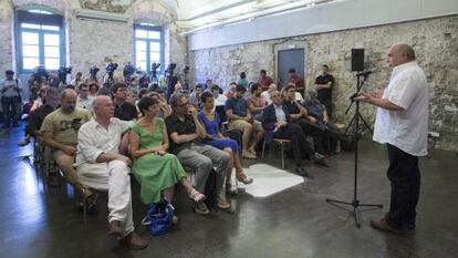 Lluís Rabell, en la presentació de la candidatura.