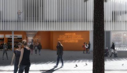 Recreació de com serà el nou mercat.