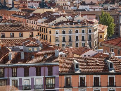 Residential buildings in Madrid, Spain (Sabadell - mercado de alquiler)