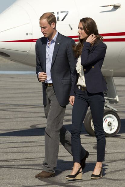 Guillermo y Catalina, el miércoles en Canadá.