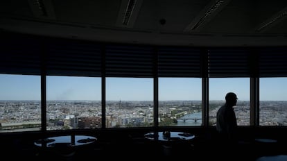 Panorámica de la ciudad de Sevilla desde el rascacielos Torre Sevilla.