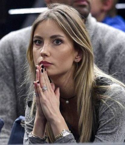 La modelo Ester Satorova, acompañó a su marido el tenista Tomas Berdych al BNP Paribas Open en abril de 2016.