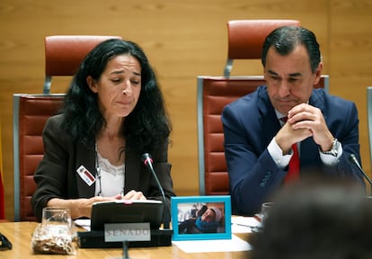 Patricia Ramírez, madre de Gabriel Cruz, este martes durante su comparecencia en el Senado.